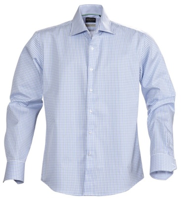 PS15TX-LBL29 James Harvest. Рубашка мужская в клетку TRIBECA, голубая