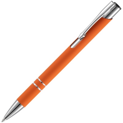PS2408261484 Open. Ручка шариковая Keskus Soft Touch, оранжевая