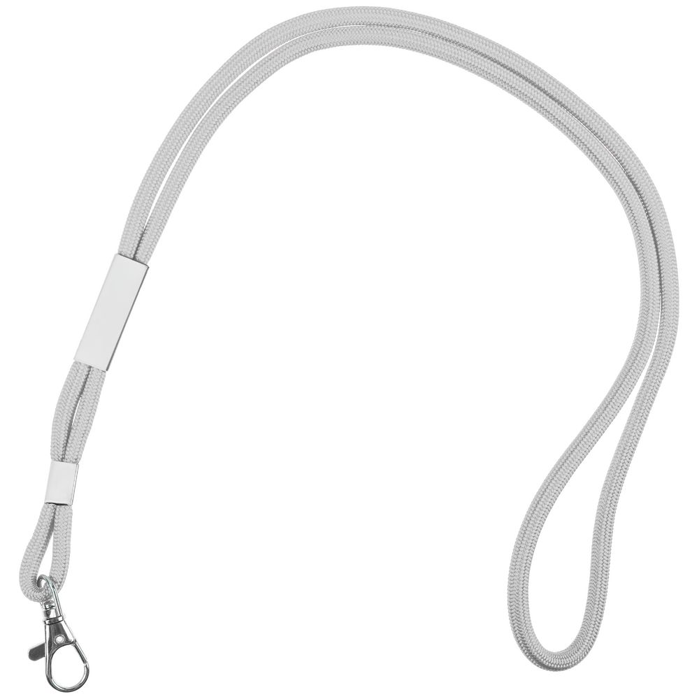 PS1710252997 Шнурок для бейджа Tube Metal, серый