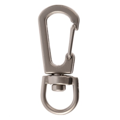 PS240826680 Застежка-карабин Snap Hook, S, серебристая