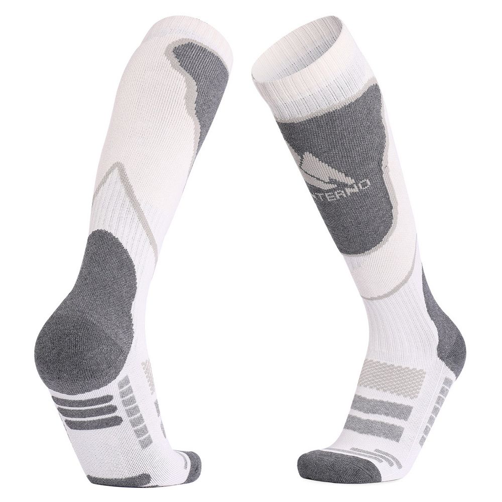 PS24082311156 Monterno. Термоноски высокие Monterno Sport, белые с серым