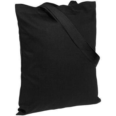 PS2013428 Холщовая сумка BrighTone, черная с черными ручками