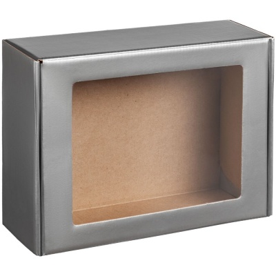 PS2009285 Коробка с окном Visible, серебристая
