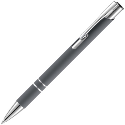 PS2408261480 Open. Ручка шариковая Keskus Soft Touch, серая
