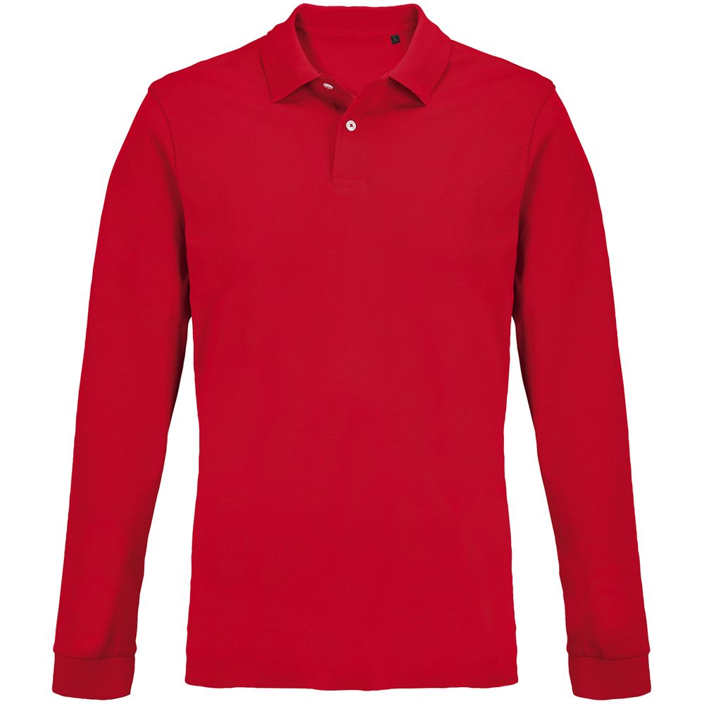 PS1710253713 Sol&#39;s. Рубашка поло унисекс с длинным рукавом Pacific LSL, красная