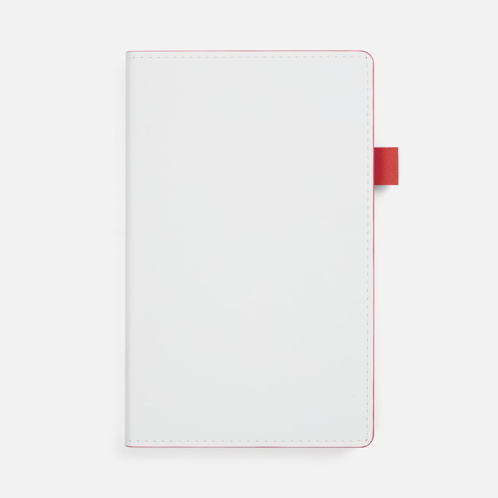PS1710254392 Контекст. Ежедневник White Shall, недатированный, бело-красный
