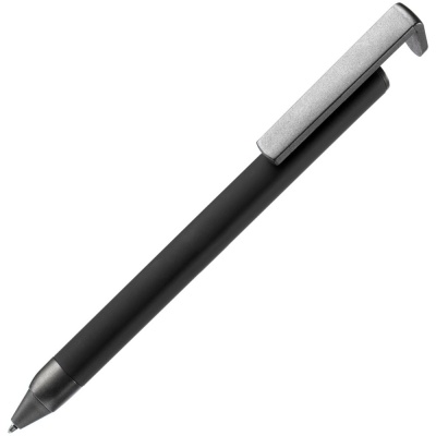 PS2408261114 Ручка шариковая Standic с подставкой для телефона, черная