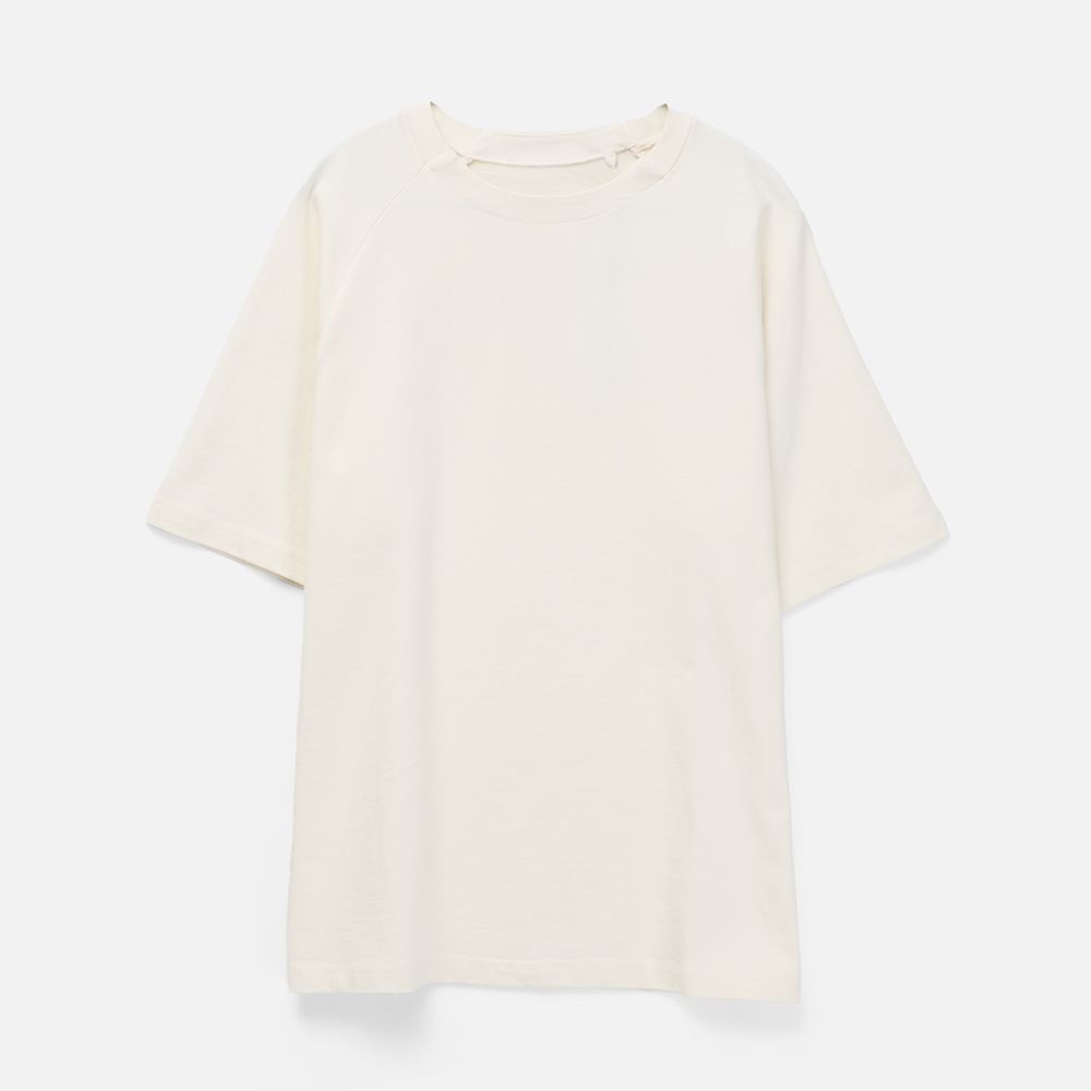 PS1710251220 Manevr. Футболка оверсайз унисекс Avenu, молочно-белая