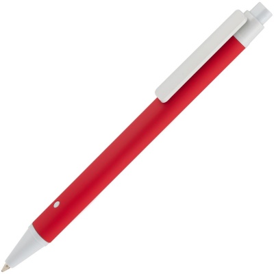 PS2013411 Open. Ручка шариковая Button Up, красная с белым