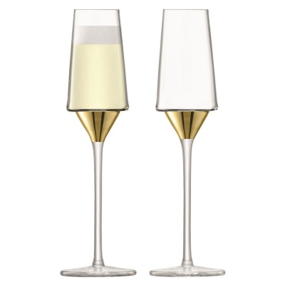 PS2009611 LSA International. Набор бокалов для шампанского Space, золотистый