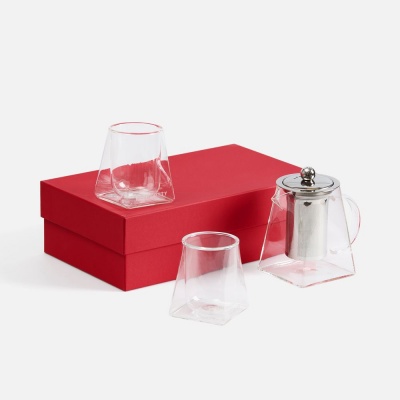 PS1710254605 Чайный набор Quadroni в красной коробке