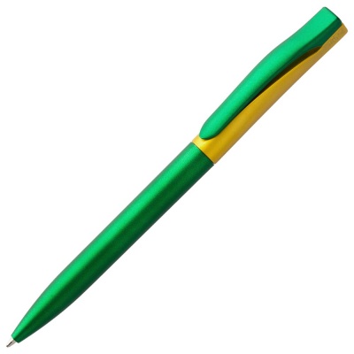PS171031405 Open. Ручка шариковая Pin Fashion, зелено-желтый металлик