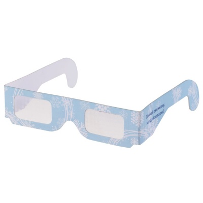 PS171031649 Новогодние 3D очки &laquo;Снежинки&raquo;, голубые