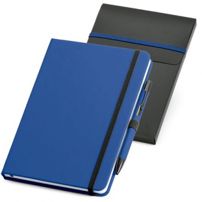 PS2009382 Набор: блокнот Advance с ручкой, синий с черным