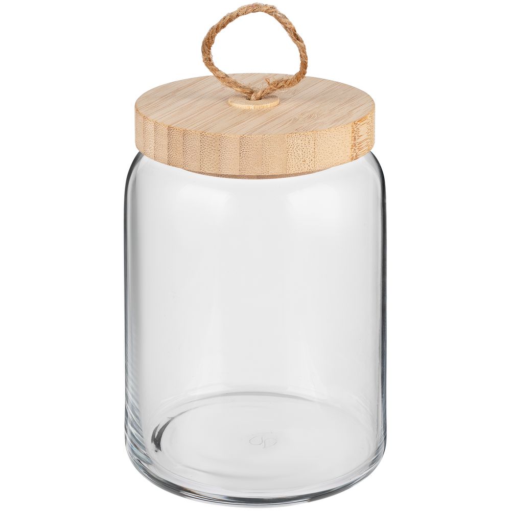PS1710251723 Pasabahce. Банка с бамбуковой крышкой Woody M