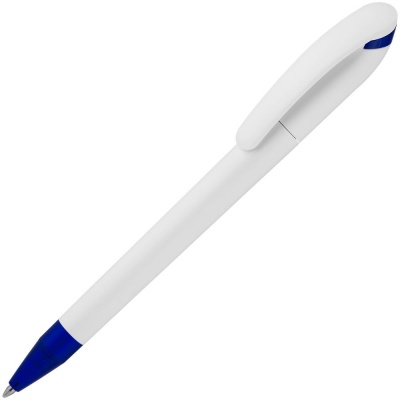PSB-WHT10C Burger Pen. Ручка шариковая Beo Sport, белая с синим