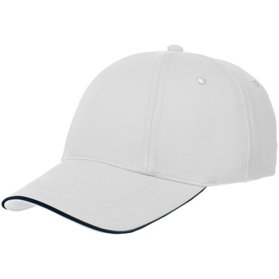 PS2408235123 Molti. Бейсболка Canopy, белая с темно-синим кантом
