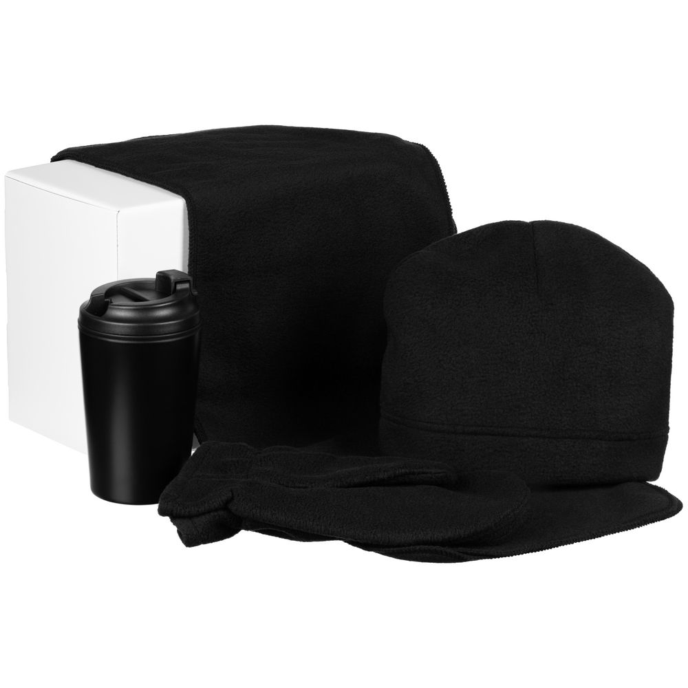 PS1710252660 Набор Fleecy с термостаканом, черный