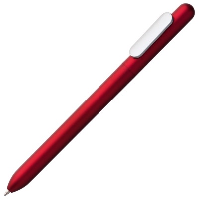 PS2003721 Open. Ручка шариковая Slider Silver, красный металлик
