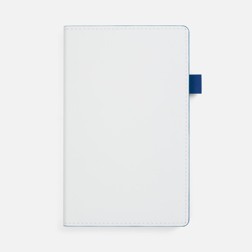 PS1710254390 Контекст. Ежедневник White Shall, недатированный, бело-синий