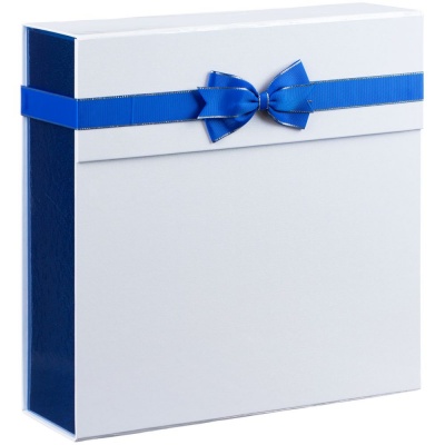 PS1710251443 Коробка складная Gallant, L, белая с синим