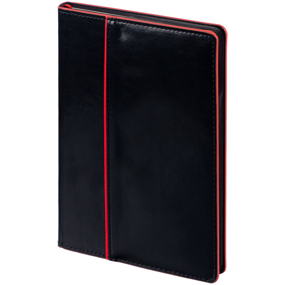 PS1710251280 Escalada. Ежедневник Alanis, недатированный, черный с красным