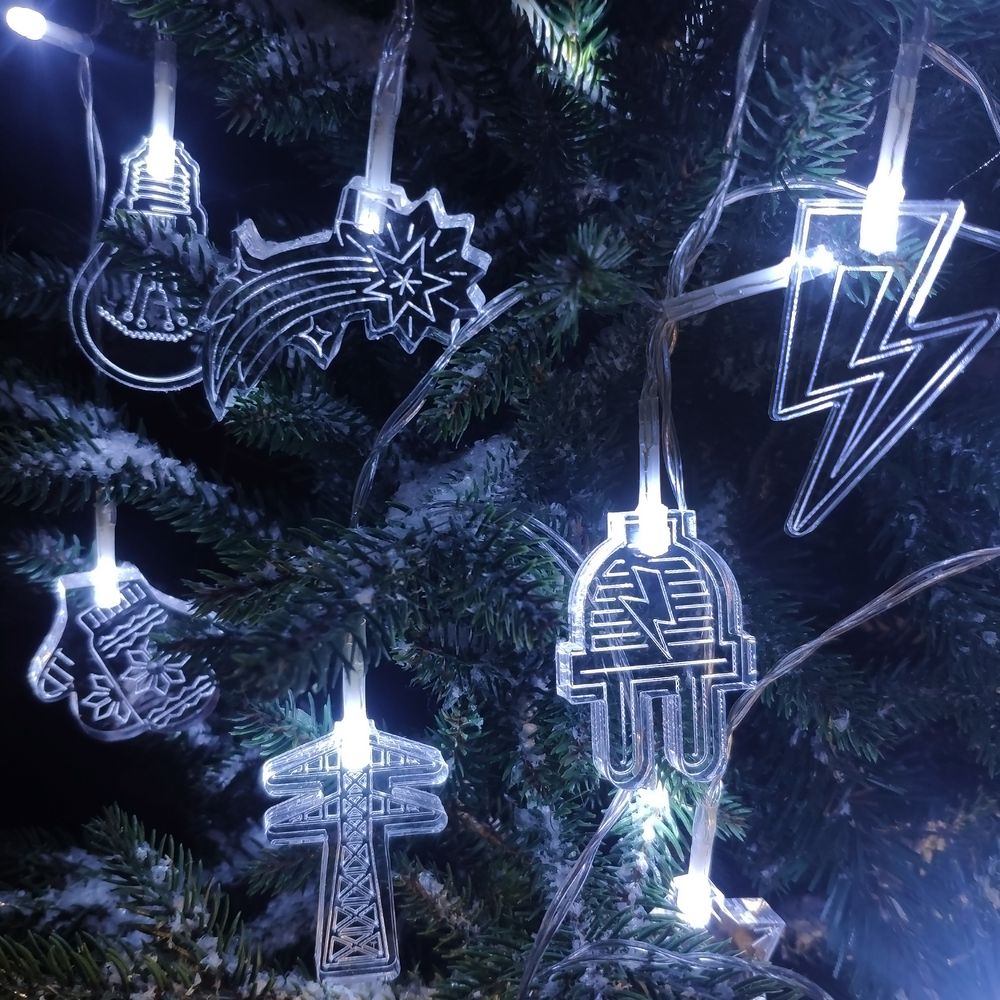PS2408233464 сделано в России. Светодиодная гирлянда Xmas Power, энергетика
