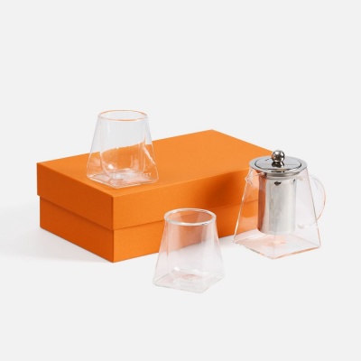 PS1710254606 Чайный набор Quadroni в оранжевой коробке