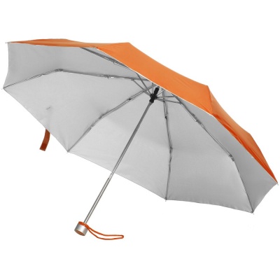PS2010980 Зонт складной Silverlake, оранжевый с серебристым