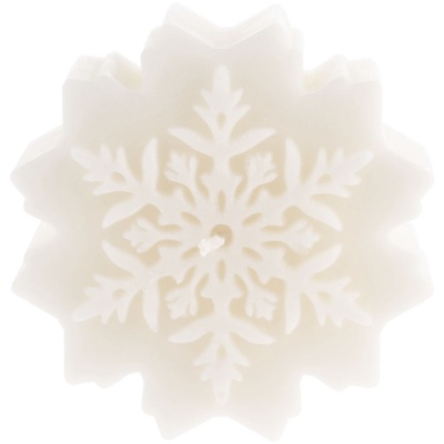 PS2408262691 сделано в России. Свеча Snowflame 2, белая, 8 см