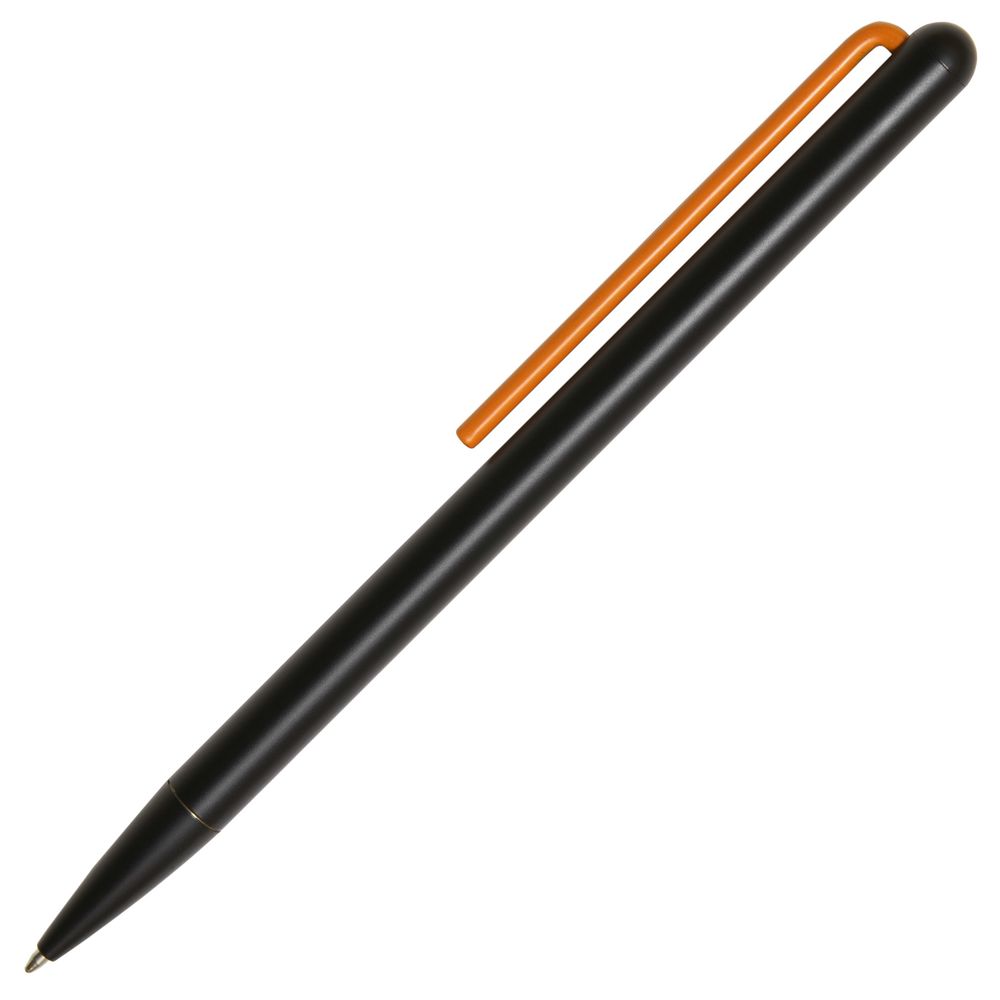 PS2408236856 Pininfarina. Шариковая ручка GrafeeX в чехле, черная с оранжевым