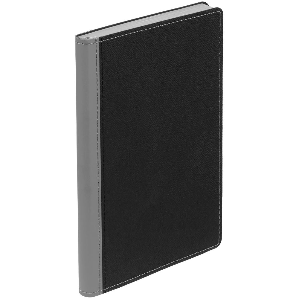 PS2408235953 Контекст. Ежедневник Nice Twice, недатированный, черный с серым
