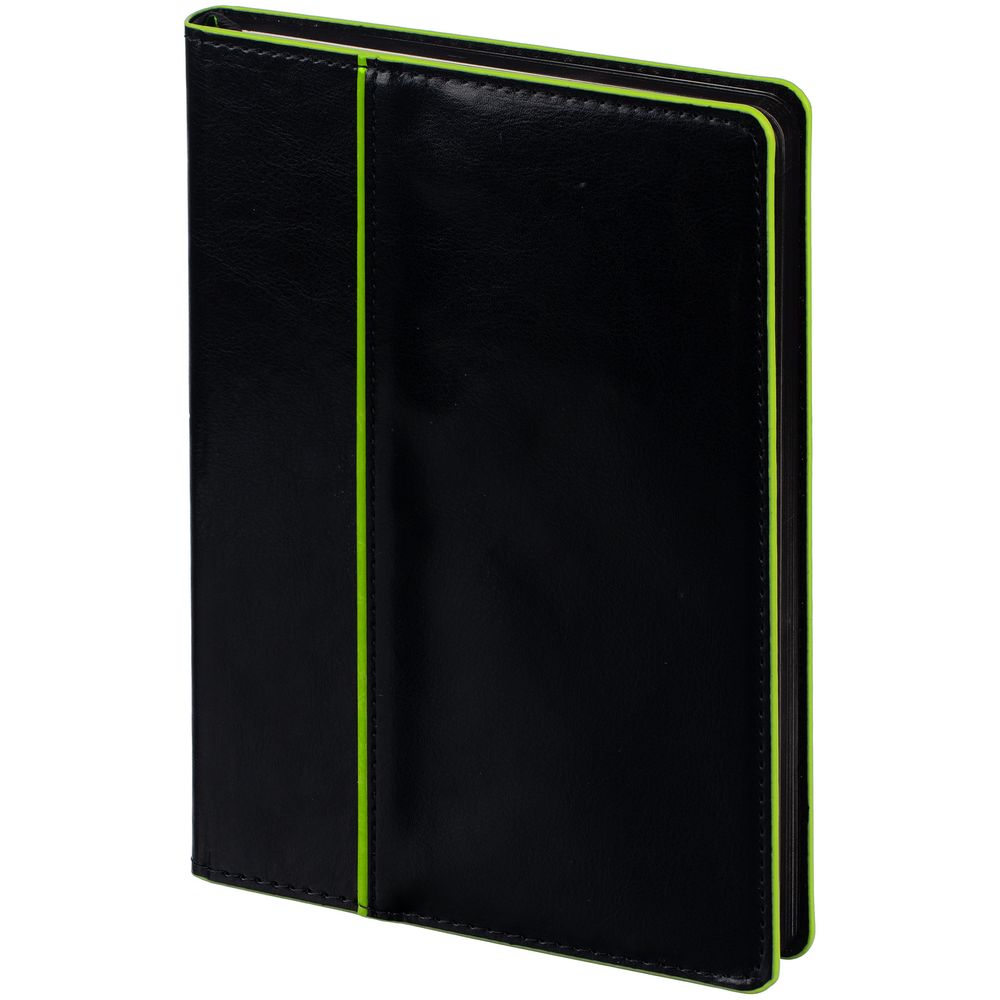 PS1710251278 Escalada. Ежедневник Alanis, недатированный, черный с зеленым