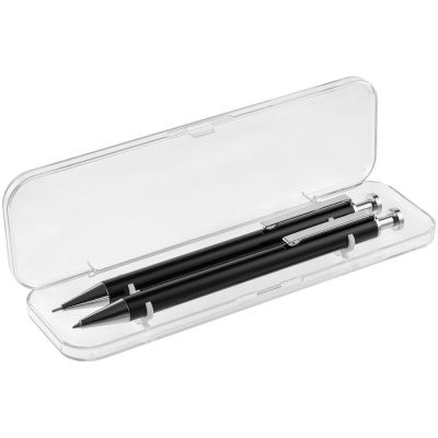 PS2102088504 Open. Набор Attribute: ручка и карандаш, черный