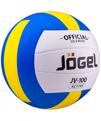 PS2102089342 Jogel. Волейбольный мяч Active, голубой с желтым