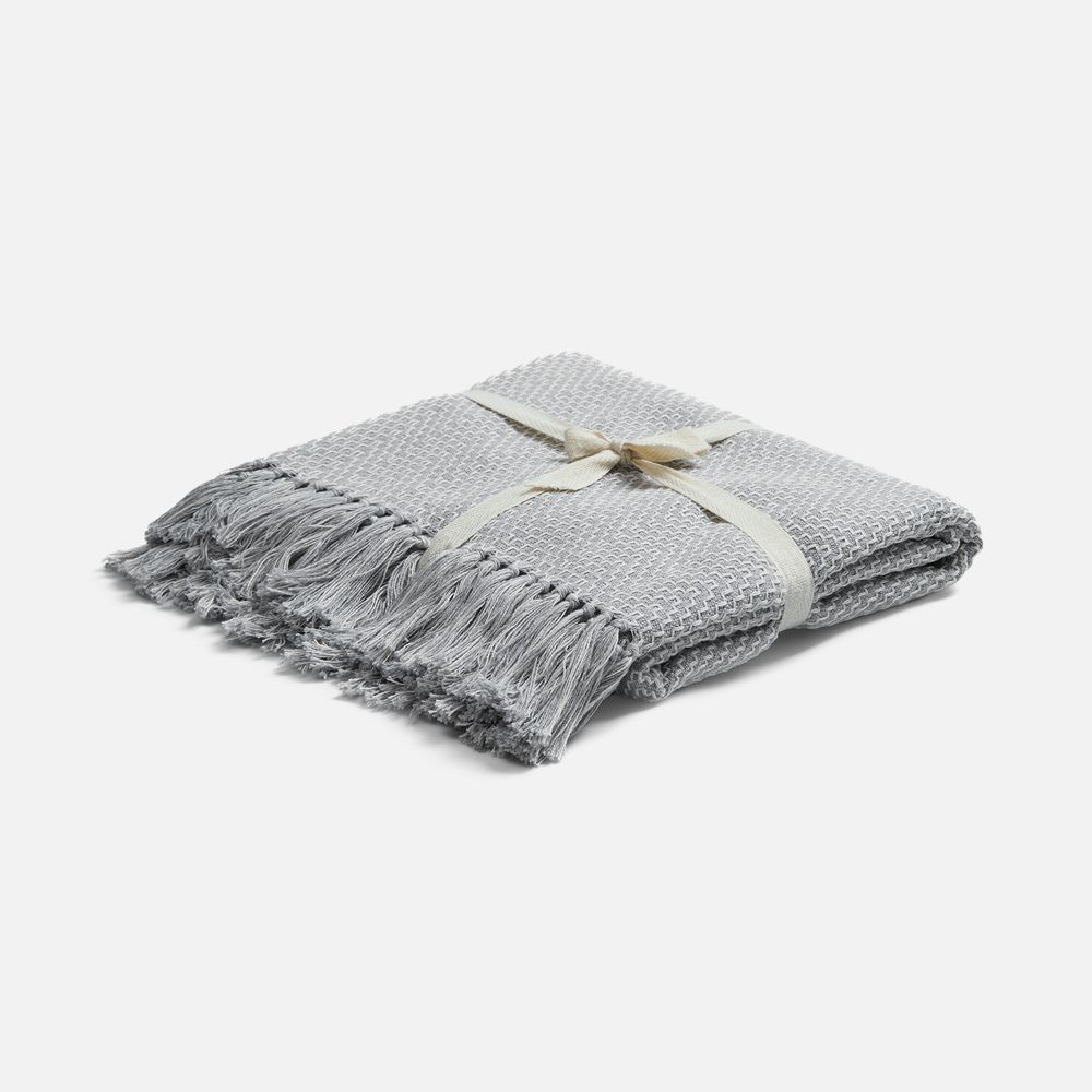 PS1710254195 Molti. Плед Saltoro, светло-серый