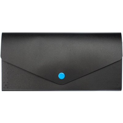 PS2005468 Органайзер для путешествий Envelope, черный с голубым