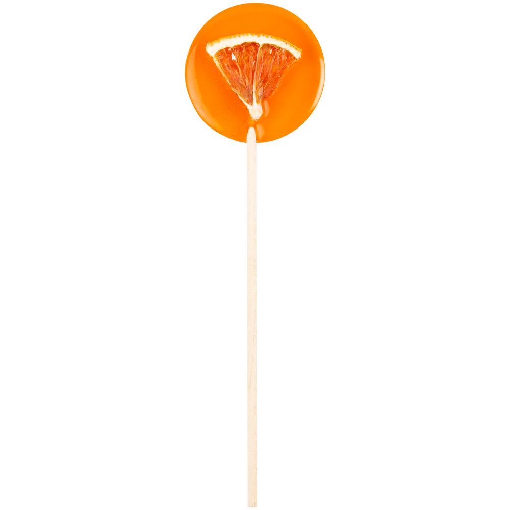 PS2408233786 сделано в России. Леденец Lollifruit, оранжевый с апельсином