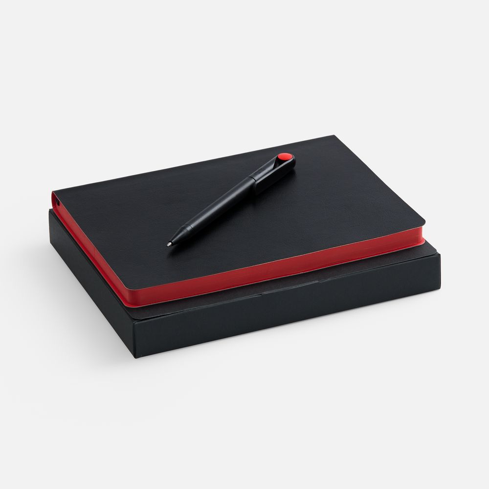 PS1710255199 Набор Doppio, черный с красным