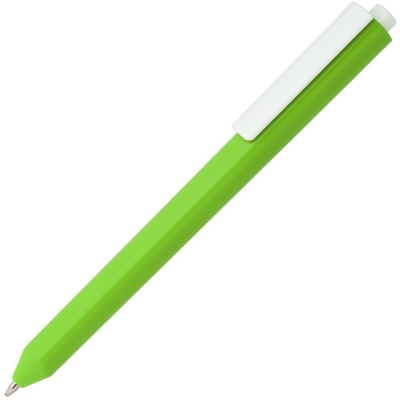 PS2006999 Open. Ручка шариковая Corner, зеленая с белым