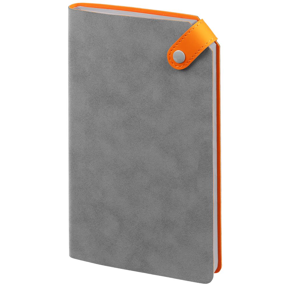 PS2408236126 Контекст. Ежедневник Corner, недатированный, серый с оранжевым