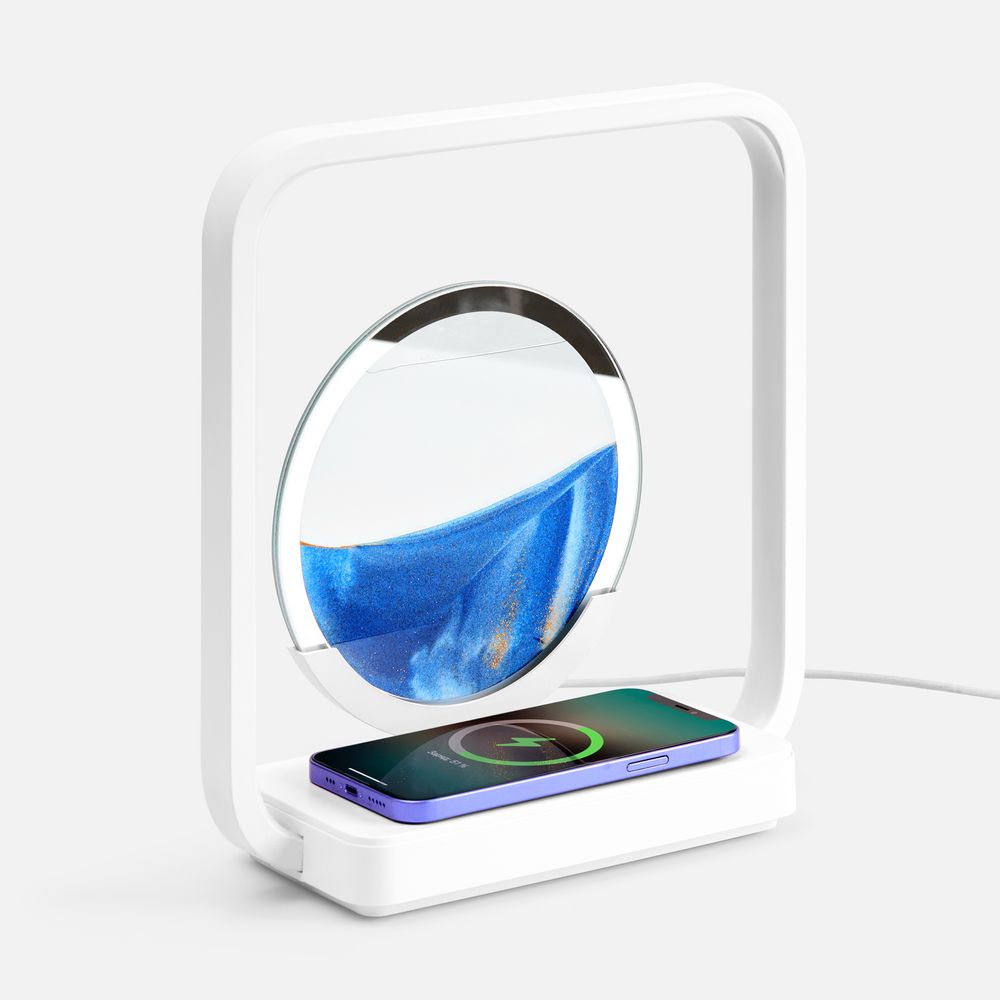 PS1710251518 Molti. Интерьерный светильник с беспроводной зарядкой Sandflow, белый