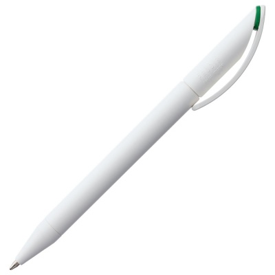 PS2004949 Prodir. Ручка шариковая Prodir DS3 TMM-X, белая с зеленым