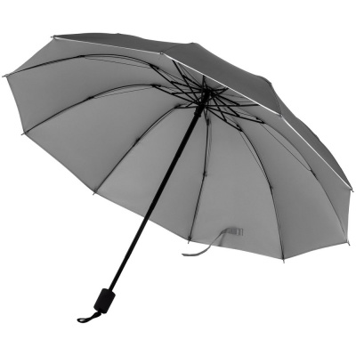PS2203155134 Зонт-наоборот складной Silvermist, черный с серебристым