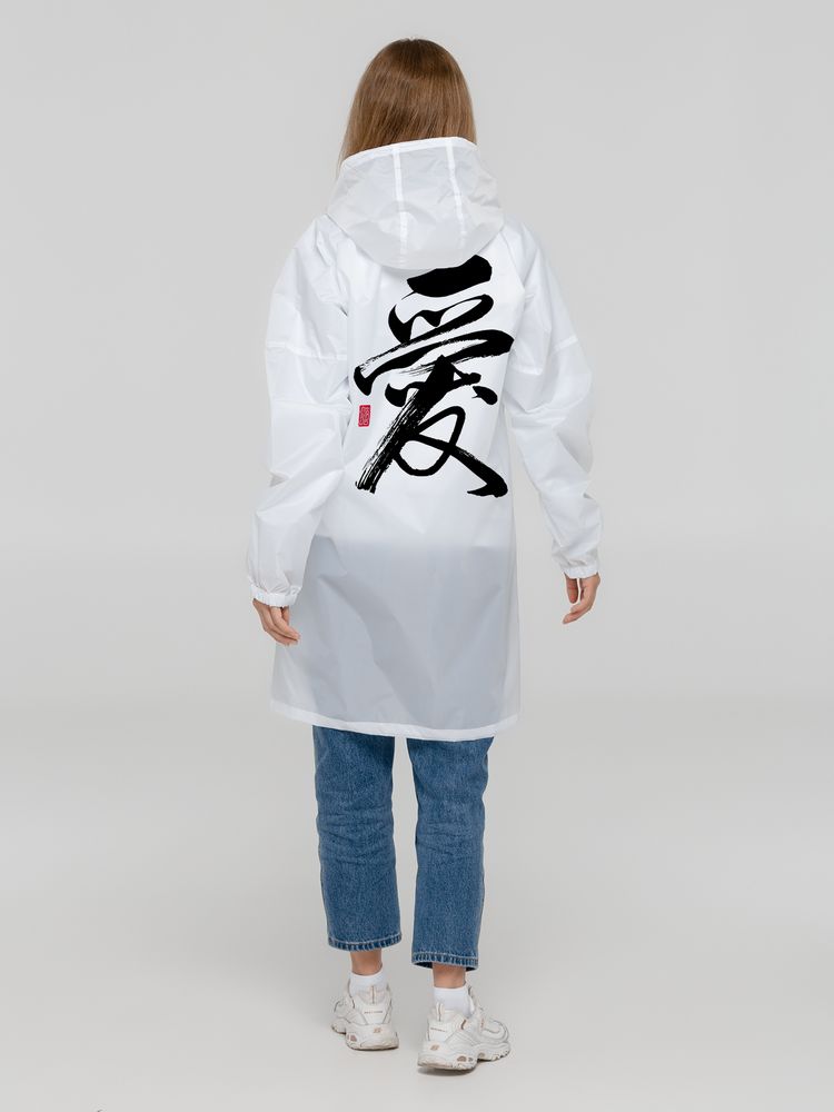 PS17102583 CoolColor Вечные ценности. Дождевик &laquo;Вечные ценности. Любовь&raquo;, белый
