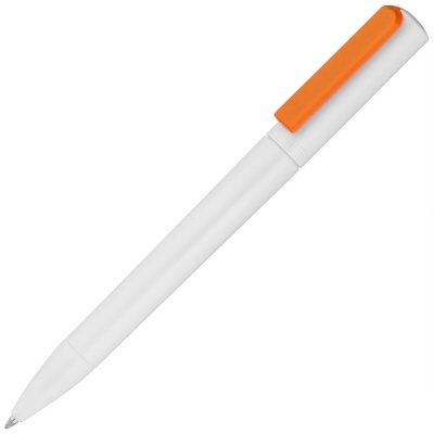 PS2006854 Ritter-Pen. Ручка шариковая Split White Neon, белая с оранжевым