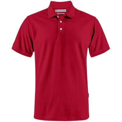 PS2010280 James Harvest. Рубашка поло мужская Sunset, красная