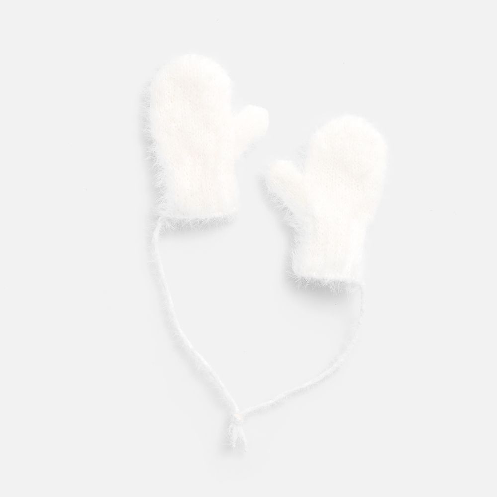 PS1710255187 teplo. Подвеска на елку &laquo;Вьюжка&raquo;, варежки, белая