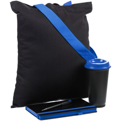 PS240826555 сделано в России. Набор Velours Bag, черный с синим