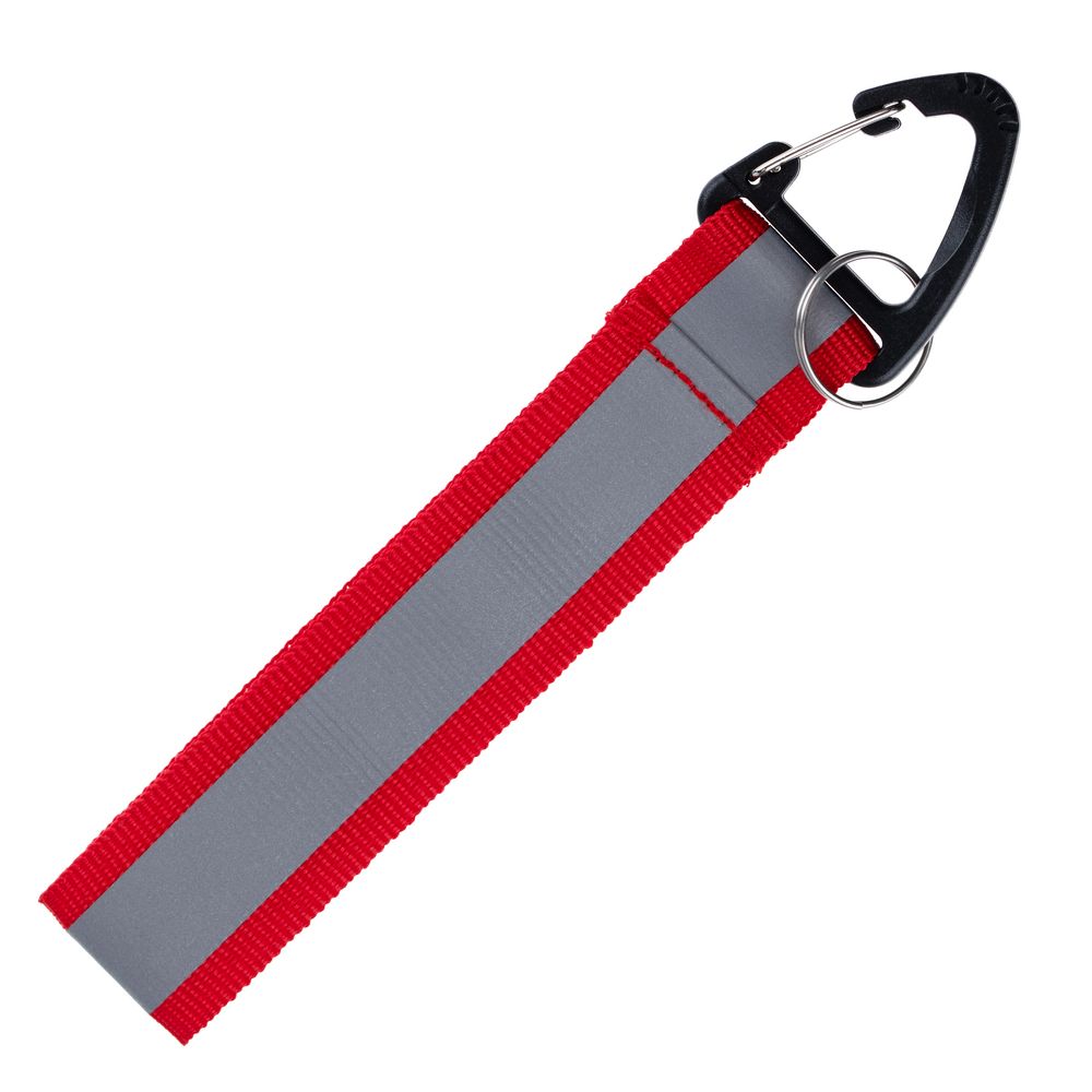 PS171025901 Светоотражающий брелок Flashline, серый с красным